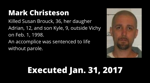 Executed Jan. 31, 2017: Mark Christeson