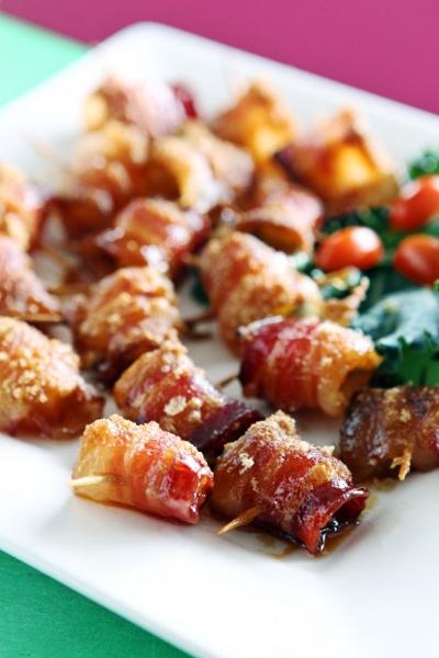 bacon wrapped pineapple is