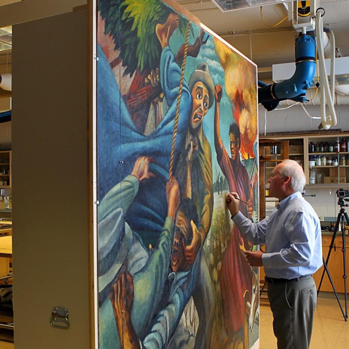 Mural Segment Is Centerpiece Of Art Museum S Joe Jones Exhibit Entertainment Stltoday Com