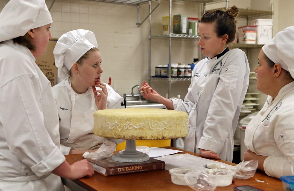 Students learn cake decorating at Forest Park