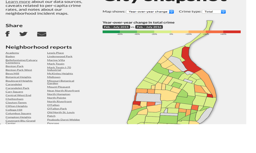 Our new app lets you compare crime trends across St. Louis neighborhoods