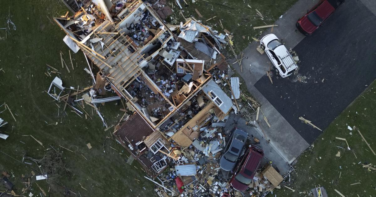 Residents dig out from tornado damage after storms kill 27 in Kentucky ...