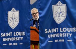 Director James Gunn receives honorary degree from SLU