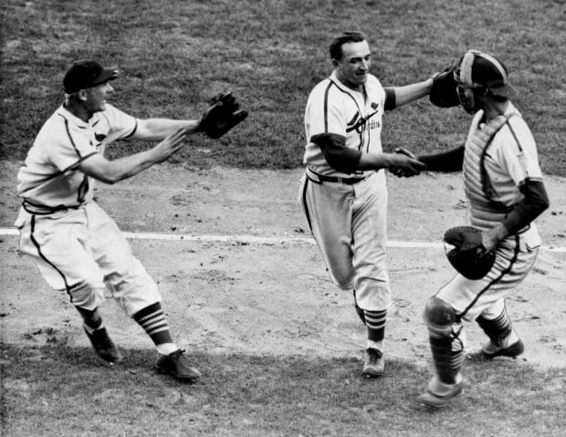 Oct. 9, 1944 • Plenty of empty seats as the Cardinals beat the Browns in  the all-St. Louis series