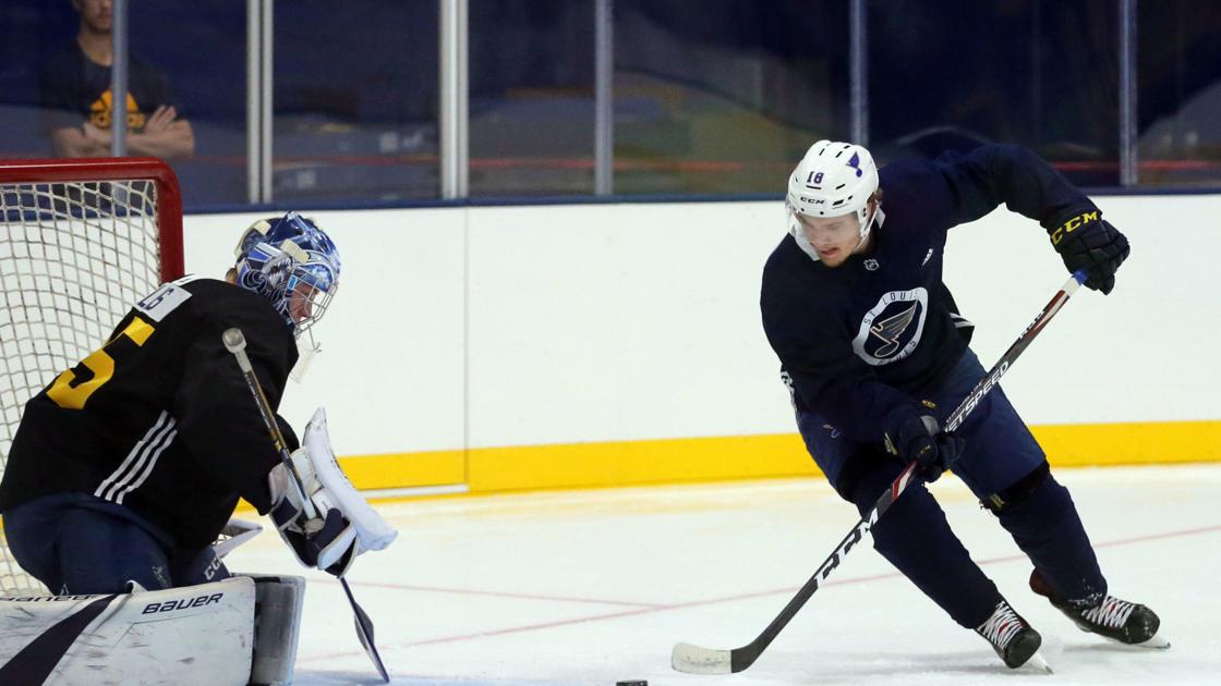 Blues' Thomas making his preseason debut in upper reaches of Michigan
