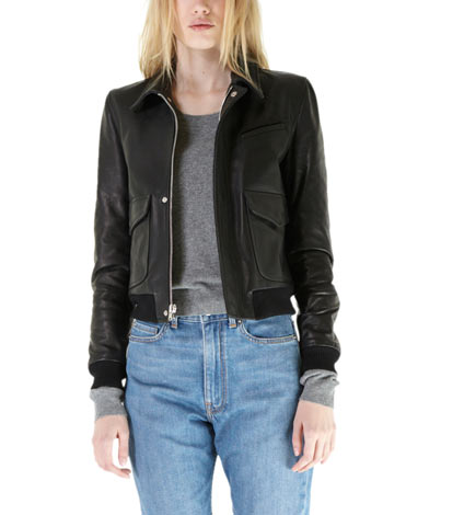 Leather Jacket Size M Blk Denim | eBay