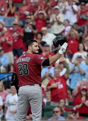 The St. Louis Cardinals and the Arizona Diamondbacks play at Busch Stadium for game two of four