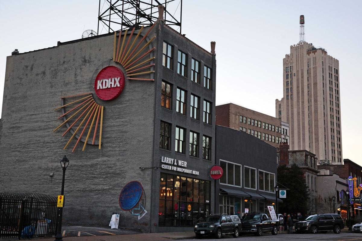 Supporters protest outside KDHX