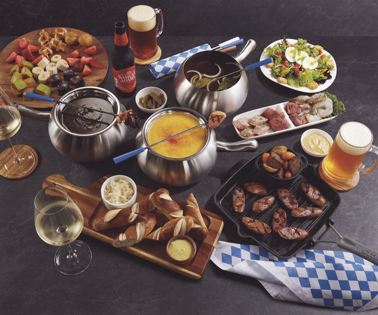 Celebrate German food with Melting Pot s beer cheese fondue