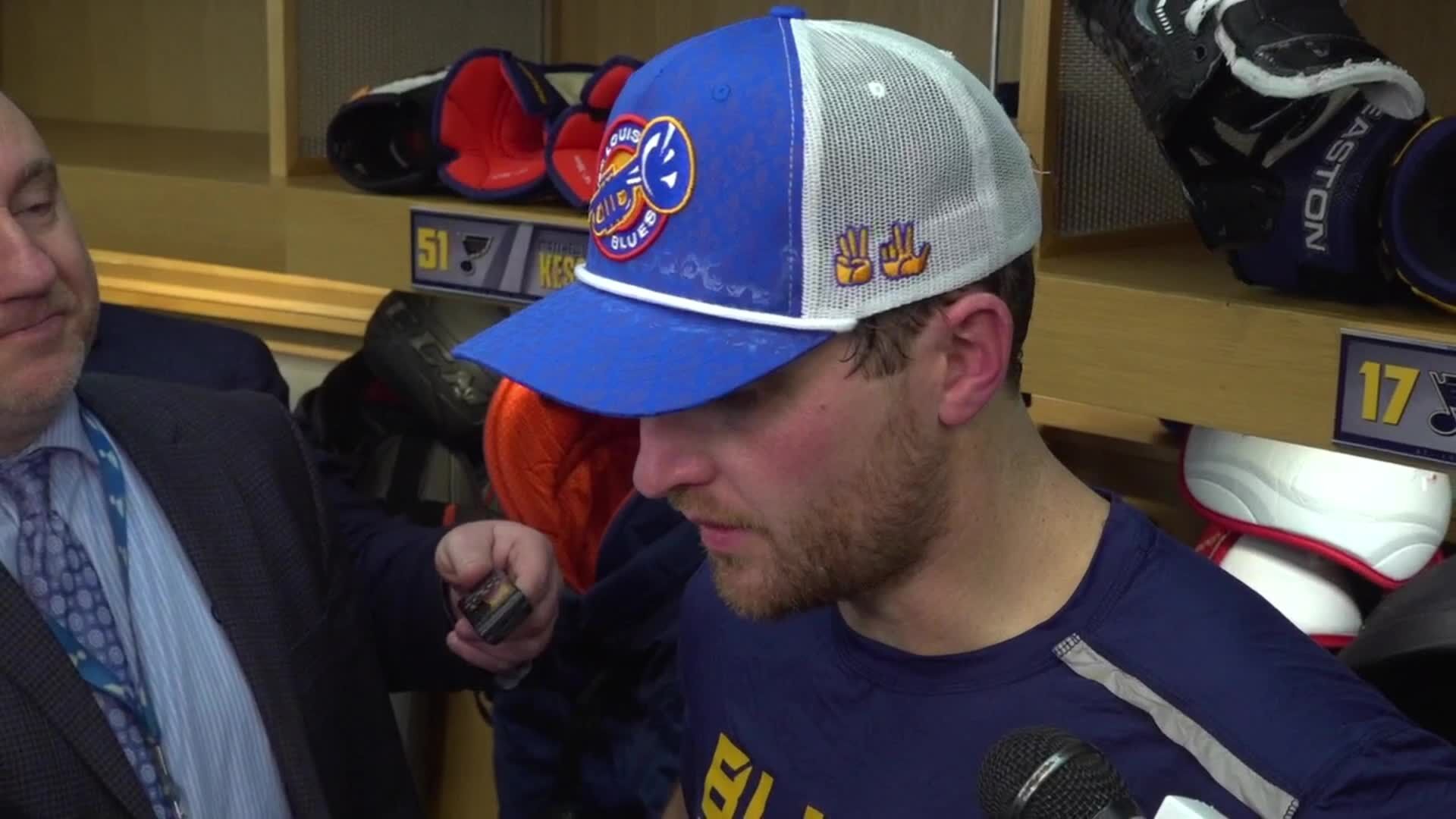 Blues stuck with it against Red Wings, Cam Fowler says