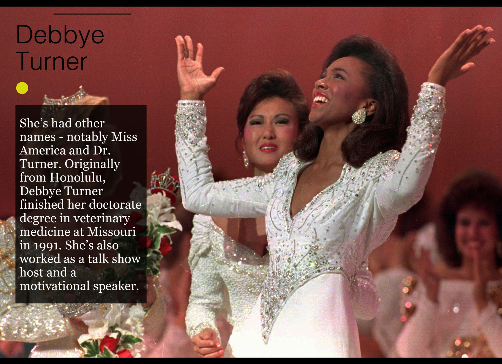 1989 Mizzou student Debbye Turner is crowned Miss America