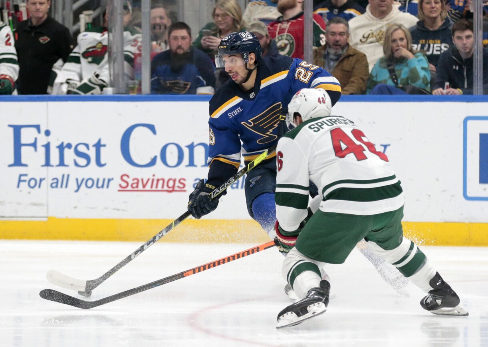 On Wrestling Night, a free-for-all breaks out between Blues and Wild