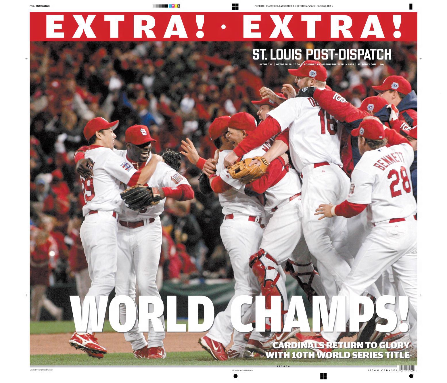 Oct. 28, 2006: Cardinals Win World Series | Post-Dispatch Archives ...