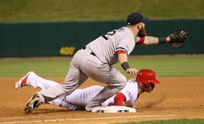 Red Sox pick off Cardinals to tie Series