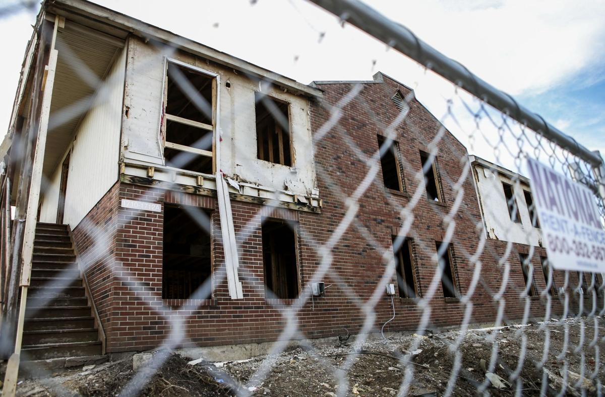Demolition of Preservation Square apartments in St. Louis