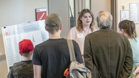 Allison Lendman relishing research experiences while pursuing master’s in biochemistry and biotechnology