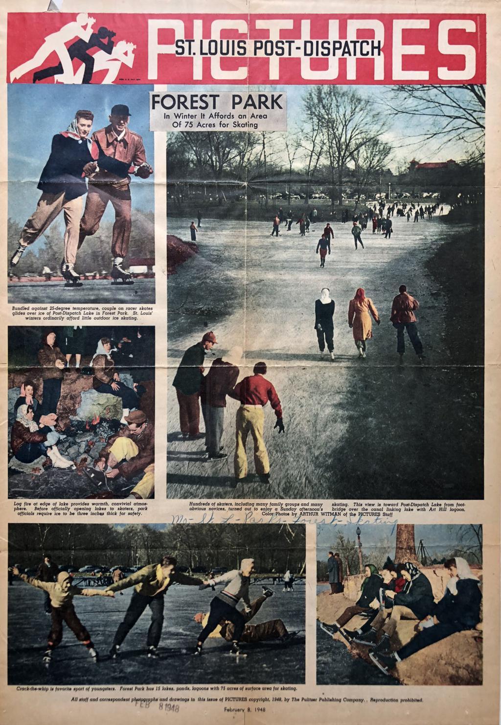 Ice Skating On Ponds In St Louis Public Parks Through The Years