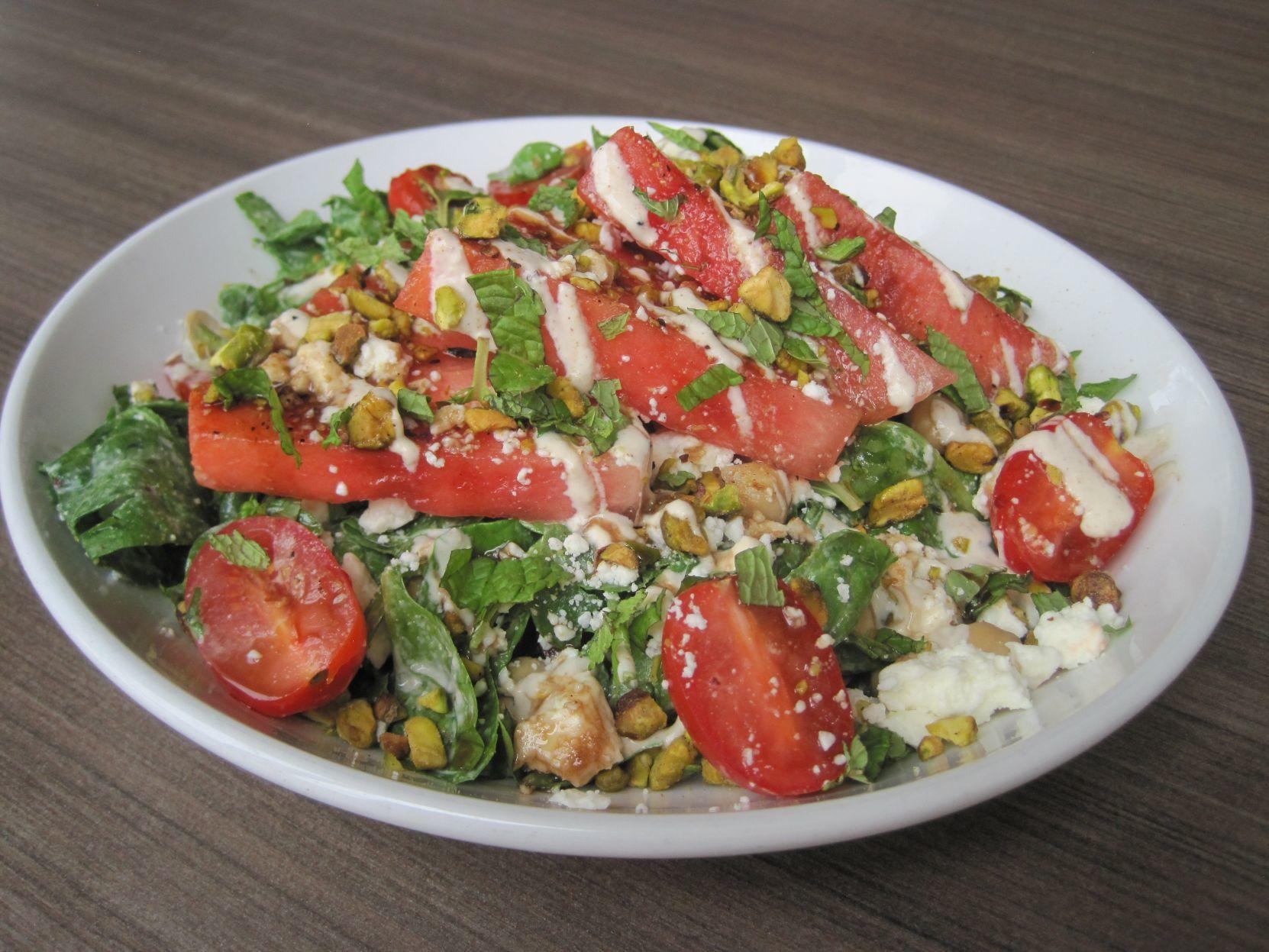 Recipe Watermelon Wedge Salad With Melon Balsamic Glaze Recipes