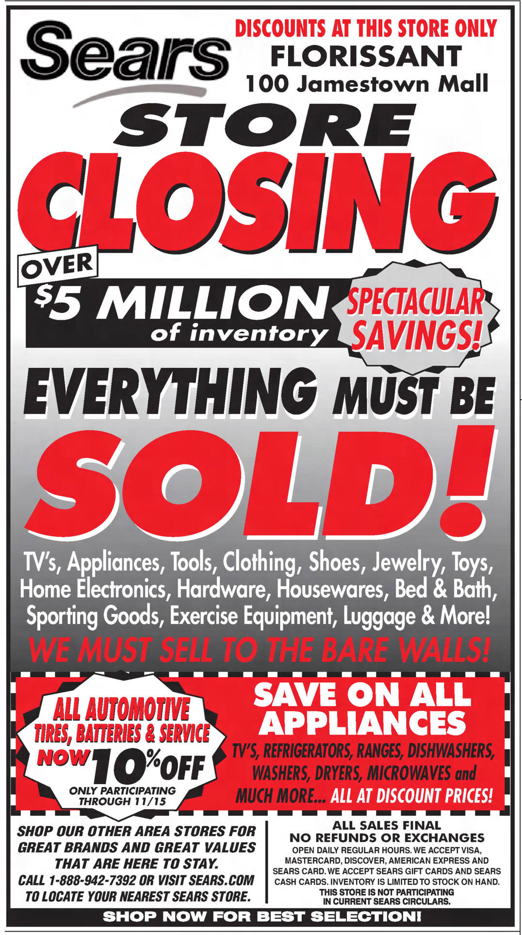 sears jewelry clearance sale