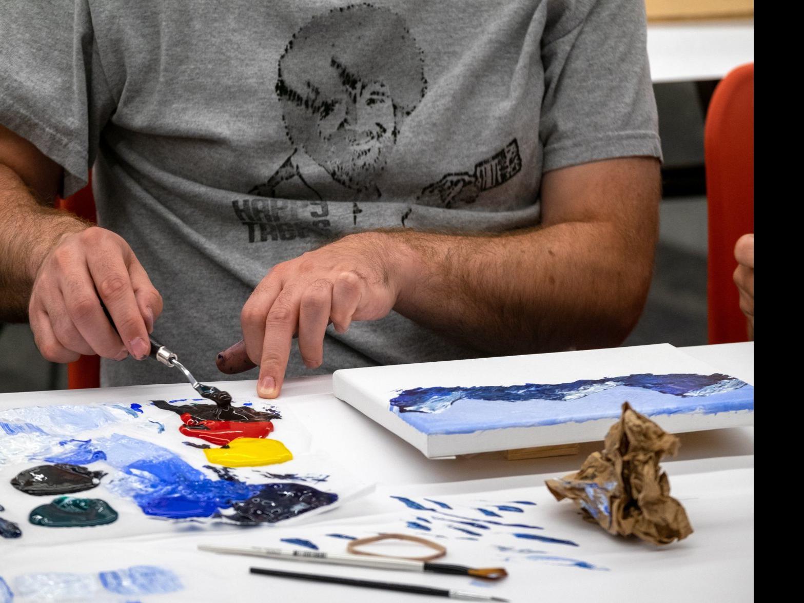 No Mistakes Only Happy Accidents In Bob Ross Painting Class At