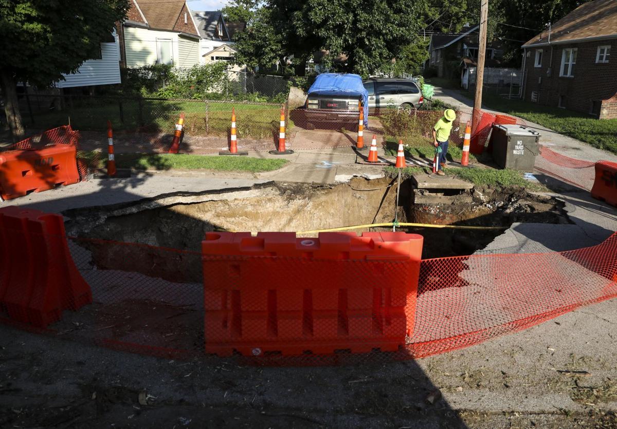 Sink hole opens in North City