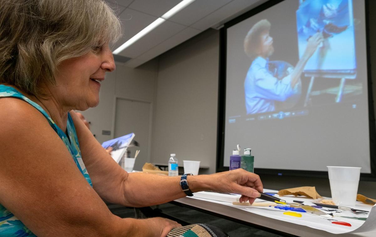 No Mistakes Only Happy Accidents In Bob Ross Painting Class At