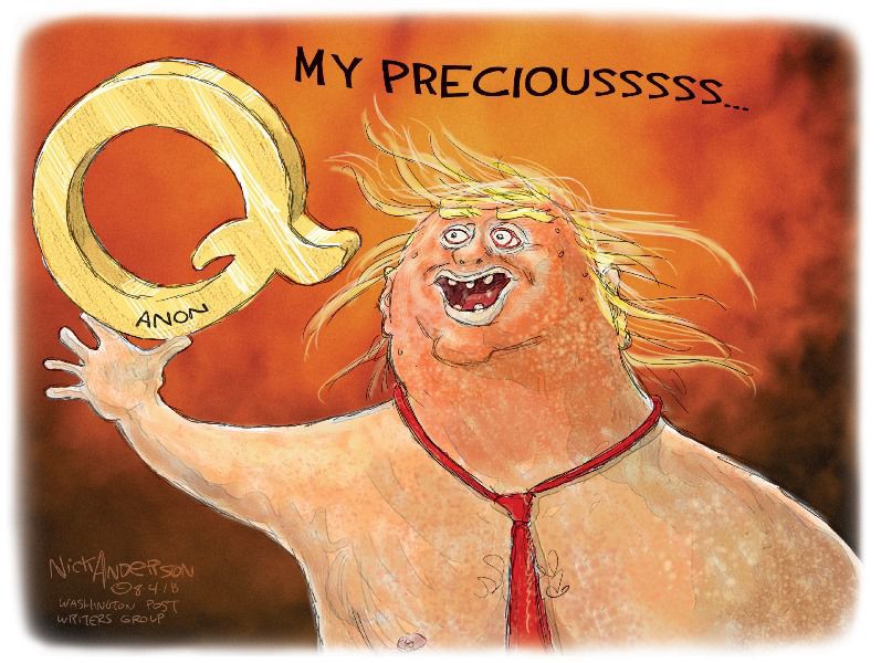 Editorial cartoons: QAnon, Enemy of the people and Election ...