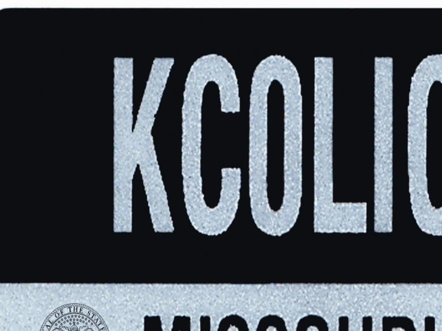 Ca front license plate sticker