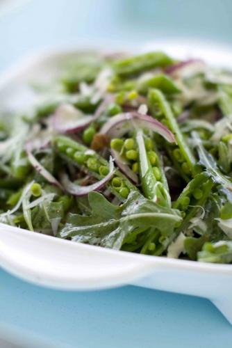 Sugar Snap Pea Salad with Prosciutto Recipe, Anne Burrell