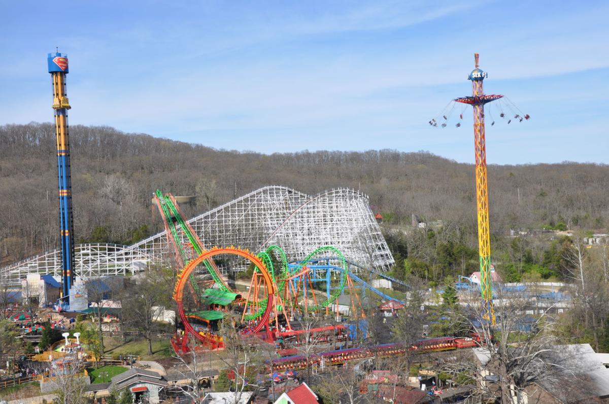 View From The Colossus Ferris Wheel At Six Flags St Louis View From The Colossus Ferris Wheel At Six Flags St Louis