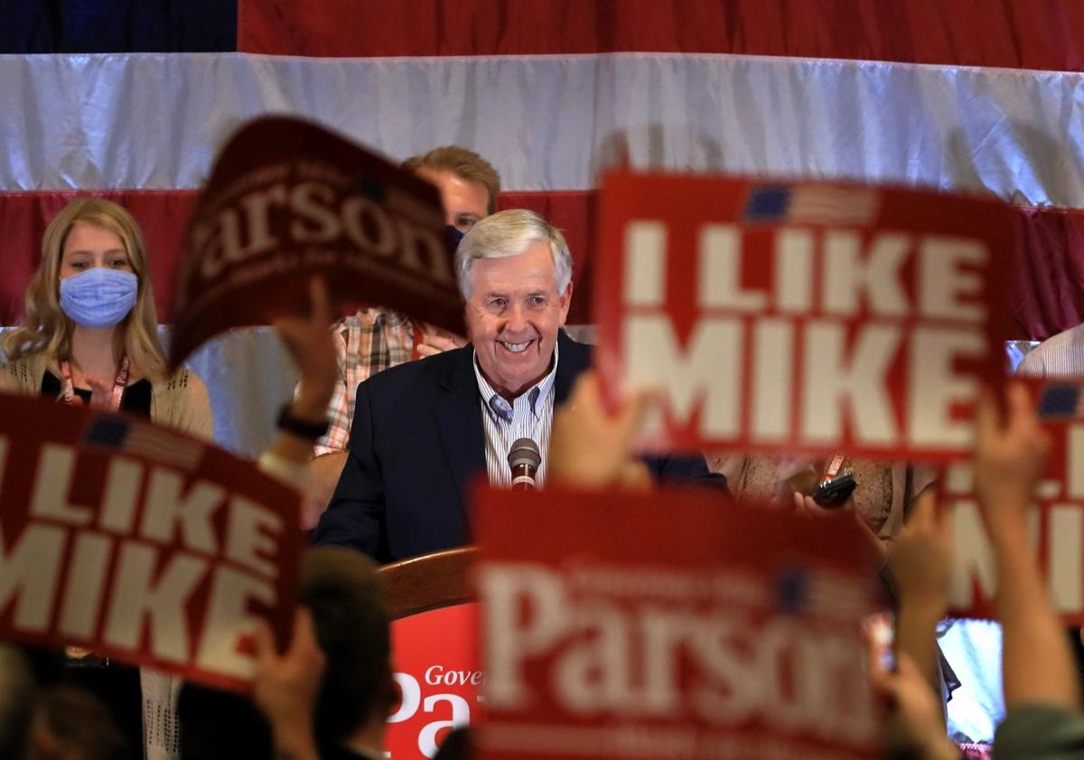 Missouri Gov. Mike Parson 2020 election night