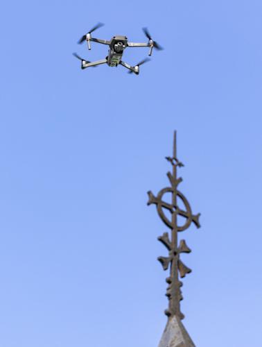 Drone inspection of Christ Church Cathedral