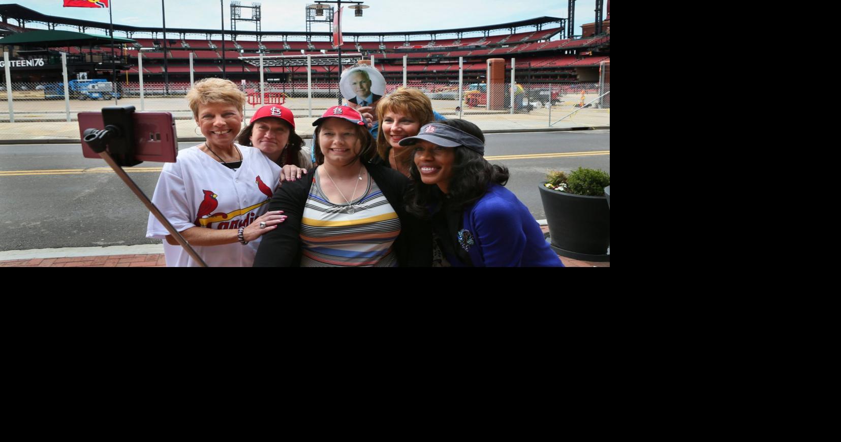 Ballpark Village - Cardinals Away Game Giveaway STL City Flag