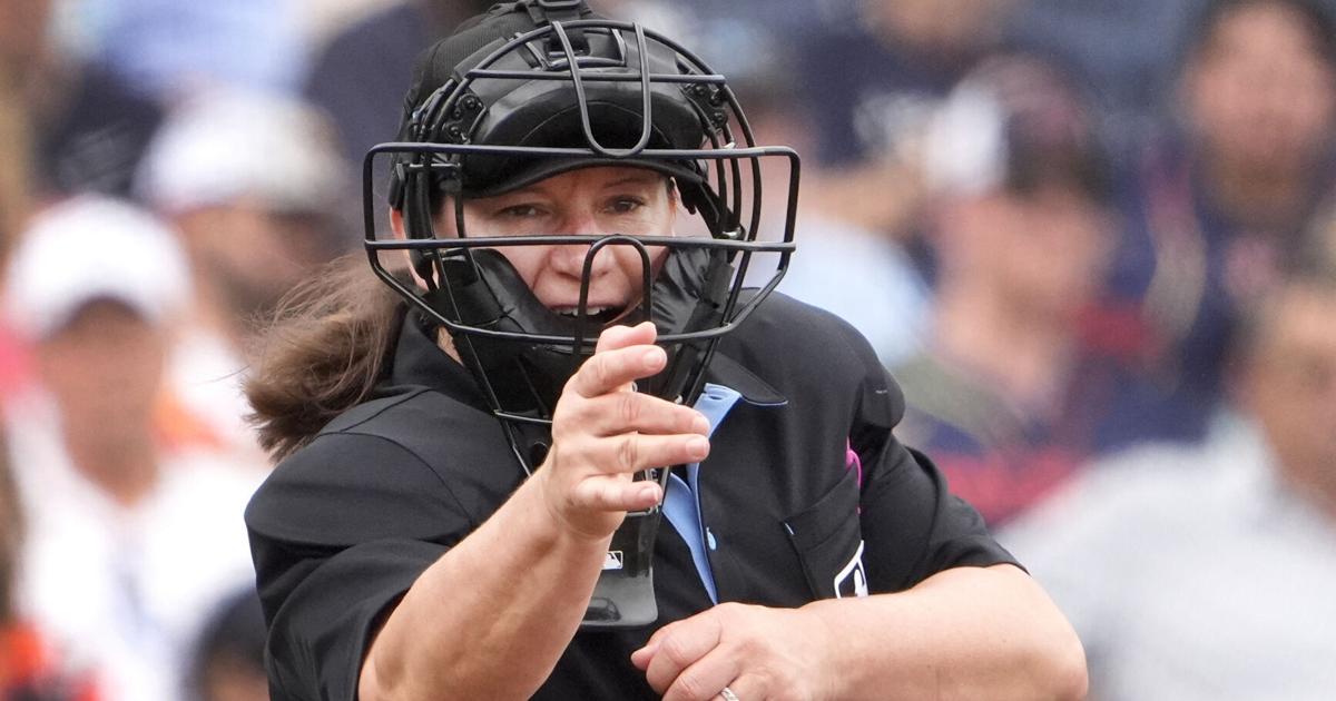 MLB is calling up its first female umpire, promoting Jen Pawol for Saturday's Marlins-Braves game