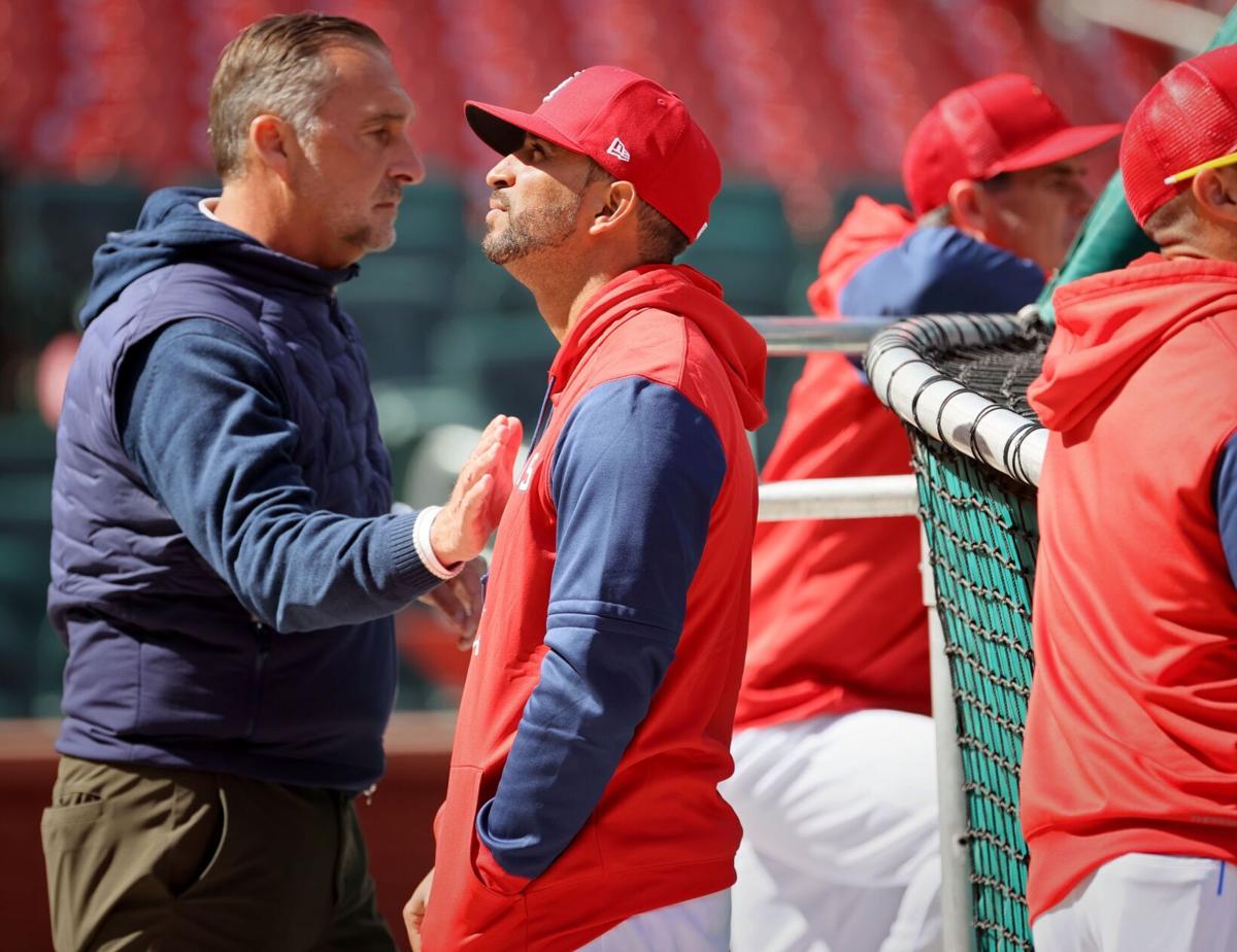 Cardinals workout at Busch before opening day
