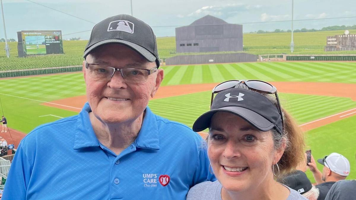 Don Denkinger and his daughter