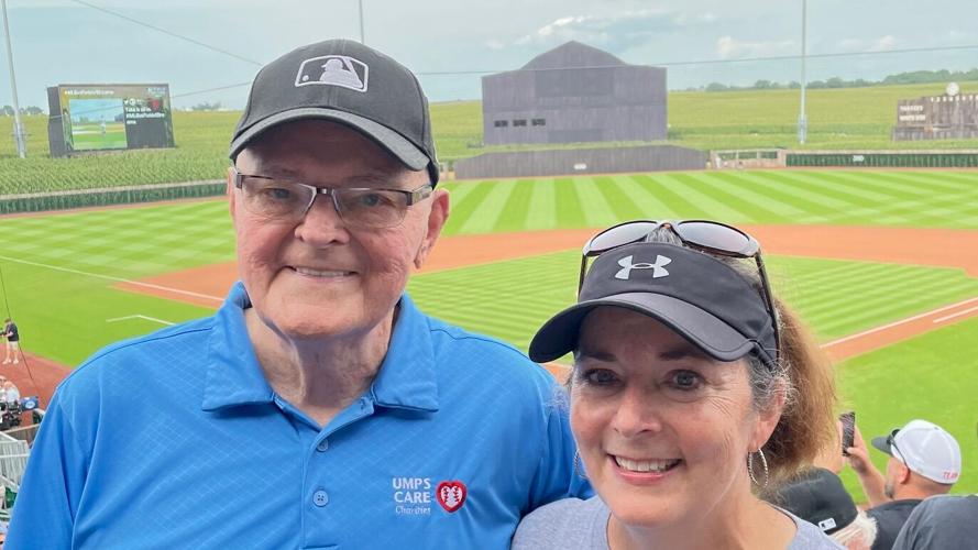 Don Denkinger and his daughter