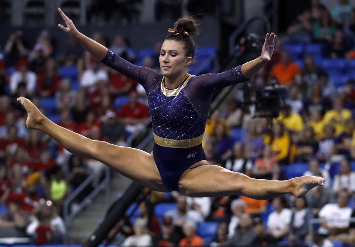 Scenes from the NCAA gymnastics championships Sports