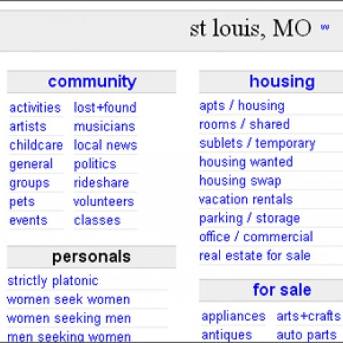 Craigslist House Posting For Rent In Saint Louis Mo ...