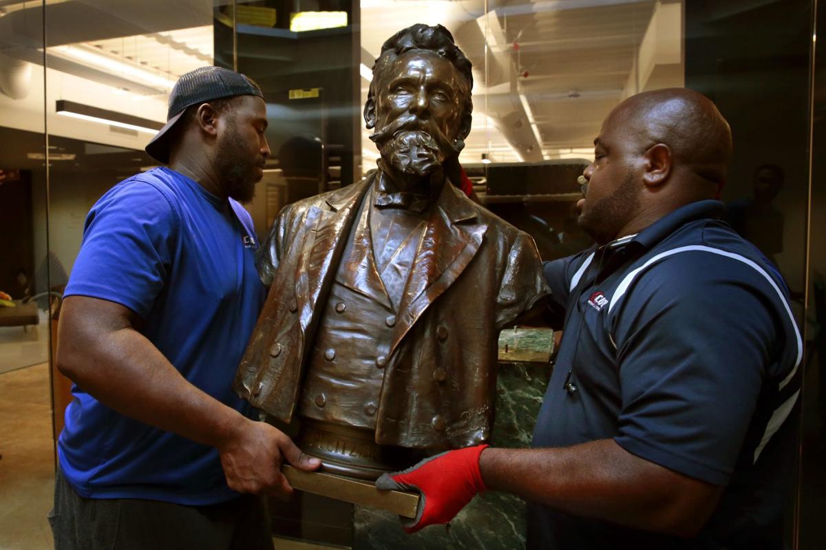 Same perch but a new home for Joseph Pulitzer and the St. Louis Post-Dispatch