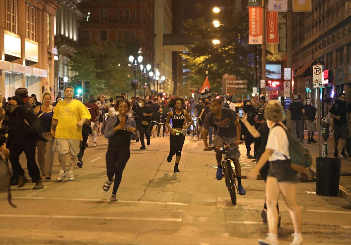 Downtown St. Louis protest turns destructive