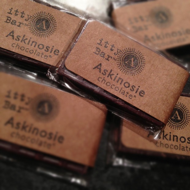 Taste this Askinosie Chocolate Itty Bars