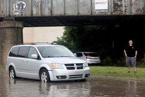 Heavy rain causes flash flooding
