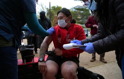 Vaccines brought to downtown homeless