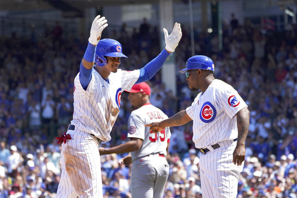 Cubs beat Cardinals after a testy start to get back to .500