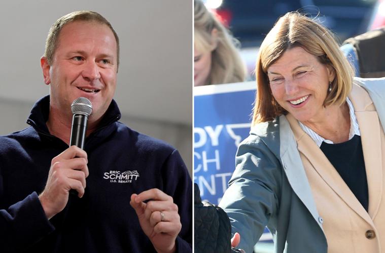 Eric Schmitt and Trudy Busch Valentine, candidates for U.S. Senate