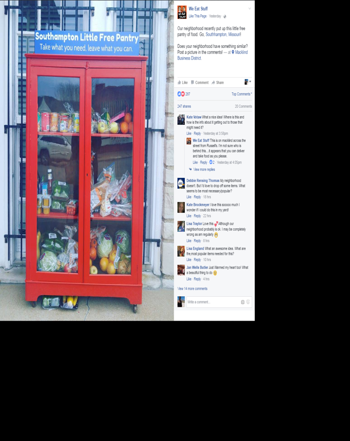 Church Turns An Old Cabinet Into A Food Pantry In St Louis