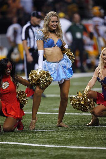 NFL cheerleaders get in the Halloween spirit