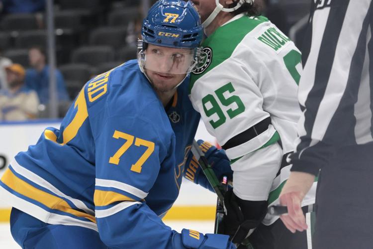 The 51 Blues host the Dallas Stars