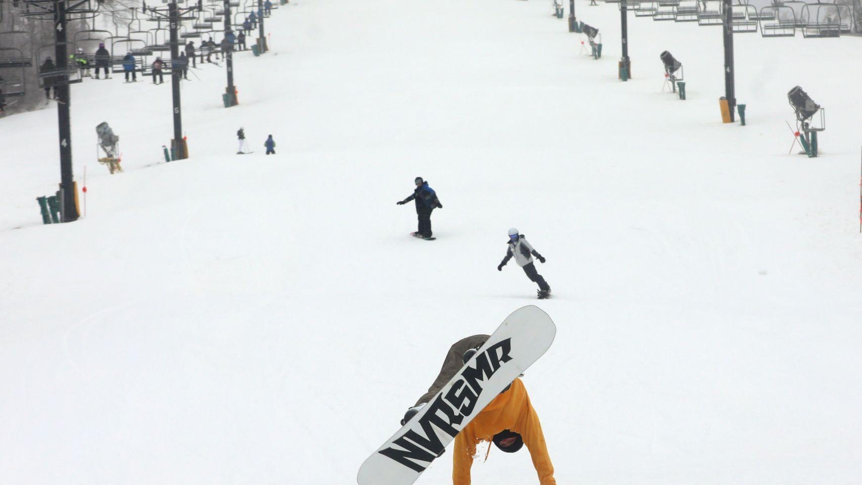 Skiers and snowboarders flock to the slopes on opening day at Hidden Valley Ski Resort